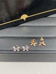 Graff Pave Butterfly Diamond Petite Stud Earrings White/ Rose Gold - 3