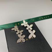 Graff Triple Pave Butterfly Diamond Drop Earrings - 5