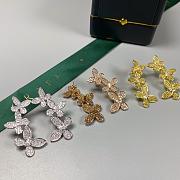 Graff Triple Pave Butterfly Diamond Drop Earrings - 2