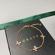 Graff Pave Butterfly Diamond Petite Bracelet White/ Rose Gold - 6