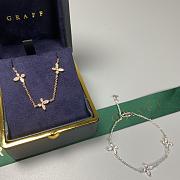 Graff Pave Butterfly Diamond Petite Bracelet White/ Rose Gold - 3