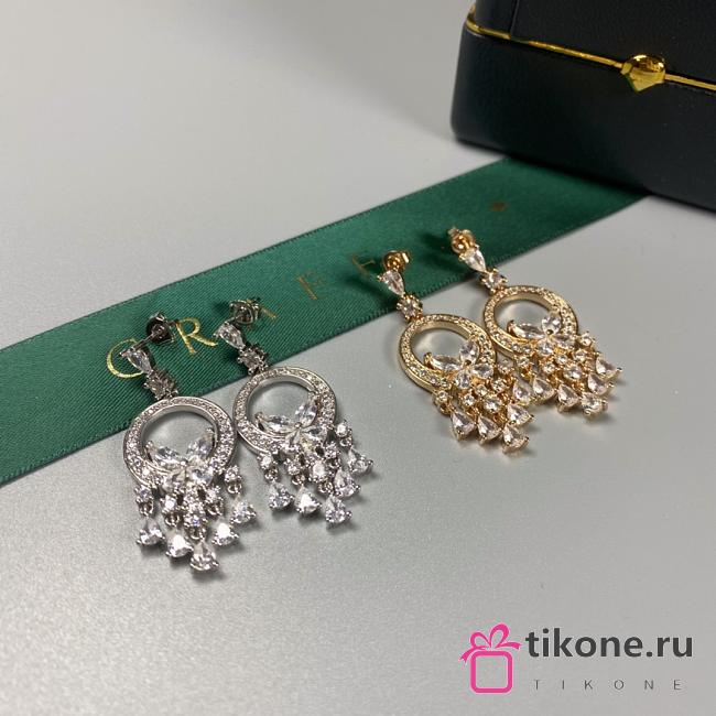 Graff Classic Butterfly Diamond Petite Earrings White/ Rose Gold - 1