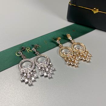 Graff Classic Butterfly Diamond Petite Earrings White/ Rose Gold