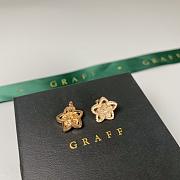 Graff Wild Flower Diamond Stud Earrings White/ Rose Gold - 6