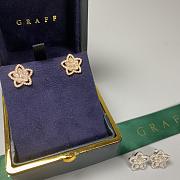 Graff Wild Flower Diamond Stud Earrings White/ Rose Gold - 4