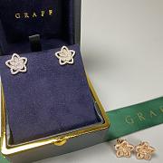 Graff Wild Flower Diamond Stud Earrings White/ Rose Gold - 2