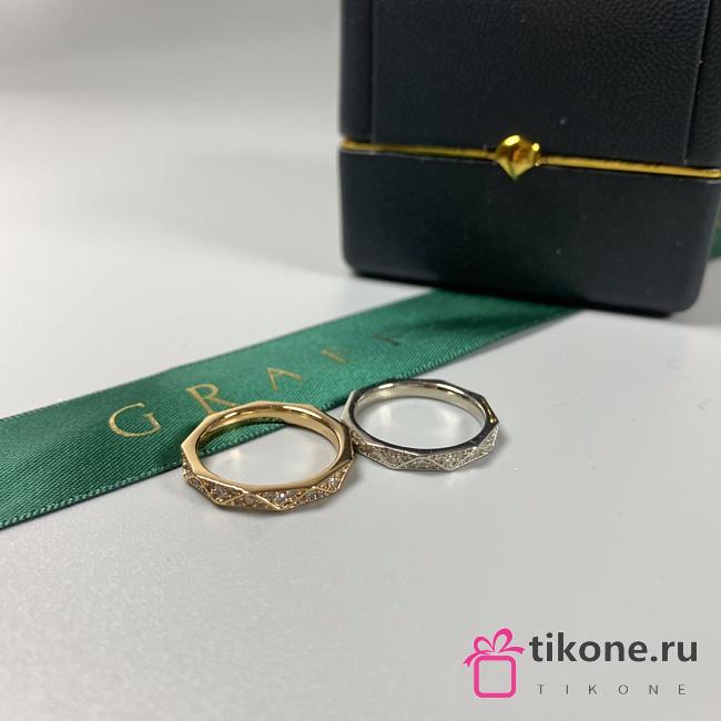 Graff Laurence Signature Diamond Band Rose/ White Gold 2.3mm - 1