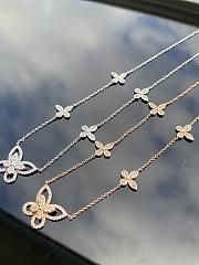 Graff Multi Butterfly Silhouette Diamond Pendant White/ Rose Gold - 6