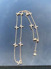 Graff Pave Butterfly Diamond Petite Necklace White/ Rose Gold - 4