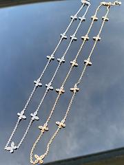 Graff Pave Butterfly Diamond Petite Necklace White/ Rose Gold - 3