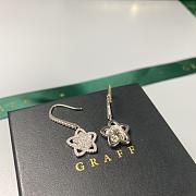 Graff Wild Flower Diamond Earrings White/ Rose Gold - 2