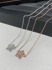 Graff Wild Flower Large Diamond Pendant White/ Rose Gold - 2