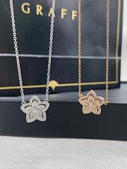 Graff Wild Flower Large Diamond Pendant White/ Rose Gold - 5
