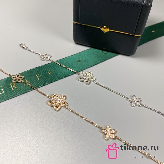 Graff Wild Flower Diamond Bracelet White/ Rose Gold - 1