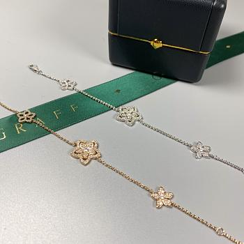 Graff Wild Flower Diamond Bracelet White/ Rose Gold