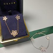 Graff Wild Flower Diamond Bracelet White/ Rose Gold - 2