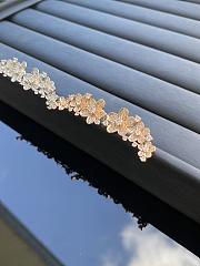 Graff Wild Flower Diamond Ear Climber Earrings White/ Rose Gold - 3