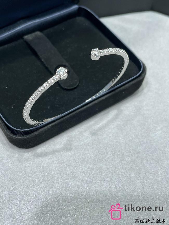 Laurence Graff Signature Open Diamond Bangle White Gold - 1