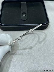 Laurence Graff Signature Open Diamond Bangle White Gold - 6