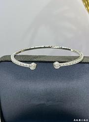 Laurence Graff Signature Open Diamond Bangle White Gold - 4