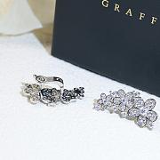 Graff Wild Flower Diamond Ear Climber Earrings White Gold - 4