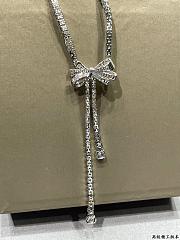 Graff Tilda’s Bow Double Strand Round Diamond Necklace White Gold - 4