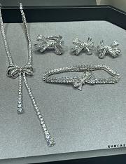 Graff Tilda’s Bow Double Strand Round Diamond Necklace White Gold - 3