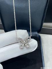 Graff Butterfly Silhouette Diamond Pendant White Gold - 6