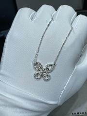 Graff Butterfly Silhouette Diamond Pendant White Gold - 5