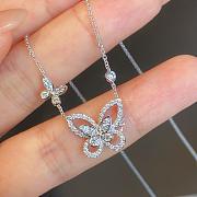 Graff Double Butterfly Silhouette Diamond Pendant White Gold - 4