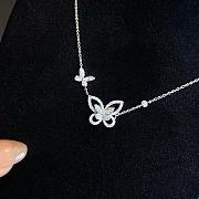 Graff Double Butterfly Silhouette Diamond Pendant White Gold - 2