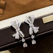 Graff Tilda's Bow Classic Diamond Drop Earrings White Gold - 5