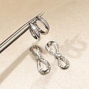 Graff Tilda's Bow Diamond Link Earrings White Gold - 6