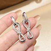 Graff Tilda's Bow Diamond Link Earrings White Gold - 5