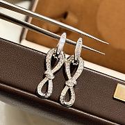 Graff Tilda's Bow Diamond Link Earrings White Gold - 4
