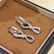 Graff Tilda's Bow Diamond Link Earrings White Gold - 2