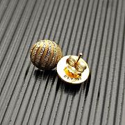 David Yurman Sculpted Cable Stud Earrings 18K Yellow/ White Gold with Diamonds 14mm - 6