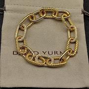 David Yurman DY Madison Chain Bracelet 18K Yellow/ White Gold with Diamonds 11mm - 1