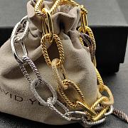 David Yurman DY Madison Chain Bracelet 18K Yellow/ White Gold with Diamonds 11mm - 4