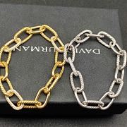 David Yurman DY Madison Chain Bracelet 18K Yellow/ White Gold with Diamonds 11mm - 3