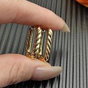 David Yurman DY Madison Cable Hoop Earrings in 18K Yellow/ White Gold 24.3mm  - 6