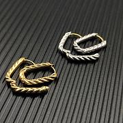 David Yurman DY Madison Cable Hoop Earrings in 18K Yellow/ White Gold 24.3mm  - 5