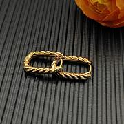 David Yurman DY Madison Cable Hoop Earrings in 18K Yellow/ White Gold 24.3mm  - 4