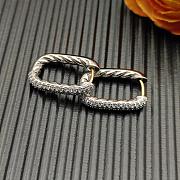 David Yurman DY Madison Smooth Hoop Earrings in 18K Yellow/ White Gold with Diamonds 24.3mm - 2