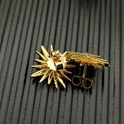 David Yurman Starburst Stud Earrings 18K Yellow/ White Gold with Diamonds 19mm - 5