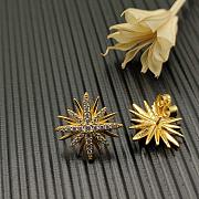 David Yurman Starburst Stud Earrings 18K Yellow/ White Gold with Diamonds 19mm - 4