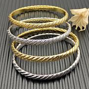 David Yurman Sculpted Cable Bangle Bracelet 18K Yellow Gold 6.2mm - 5