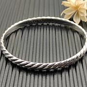 David Yurman Sculpted Cable Bangle Bracelet 18K Yellow Gold 6.2mm - 6