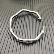 David Yurman Zig Zag Stax Cuff Bracelet 18K Yellow/ White Gold with Diamonds 5mm - 4