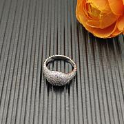 David Yurman Sculpted Cable Pinky Ring 18K White Gold with Diamonds 13mm - 5